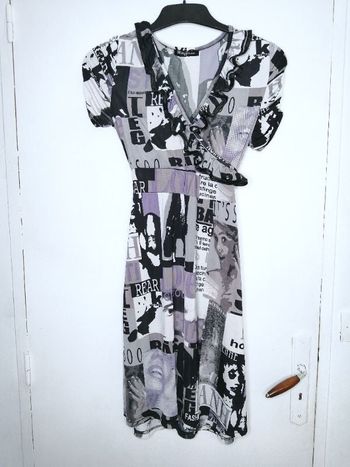 Robe fluide à motifs - Miss Swan