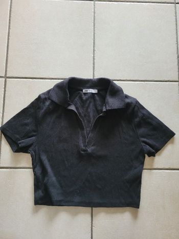 Tee-shirt court noir zara