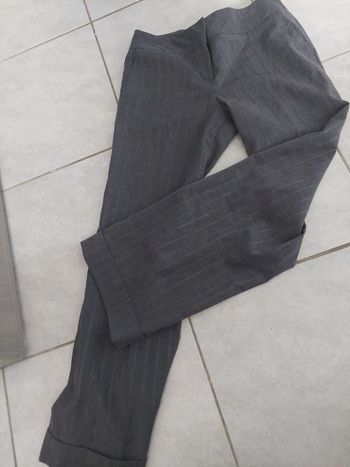 Pantalon large gris  etam