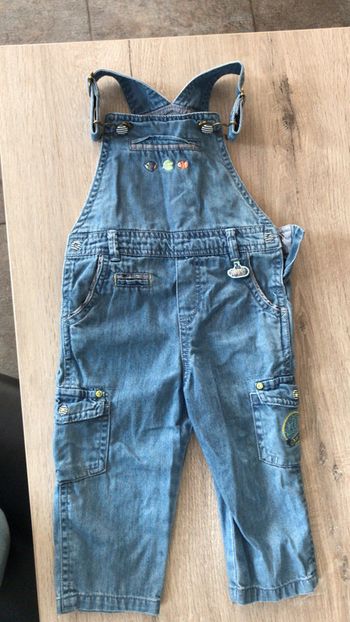 Salopette jean garçon 18 mois été