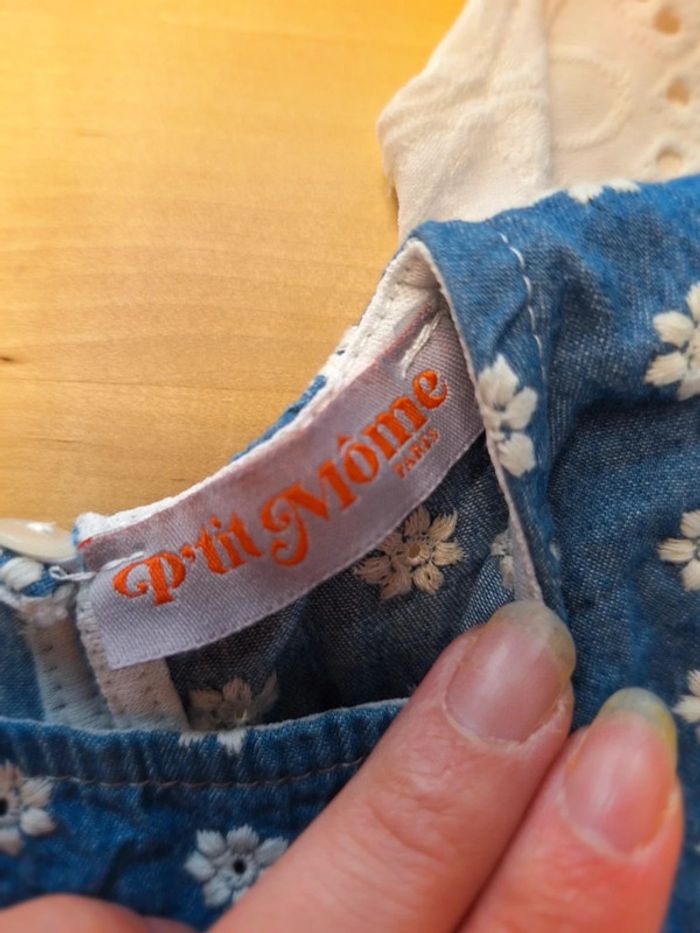 Robe pour fille taille 12mois marque p'tit mome très bon état - photo numéro 7