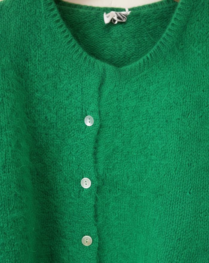 Gilet / cardigan vert sapin - photo numéro 3