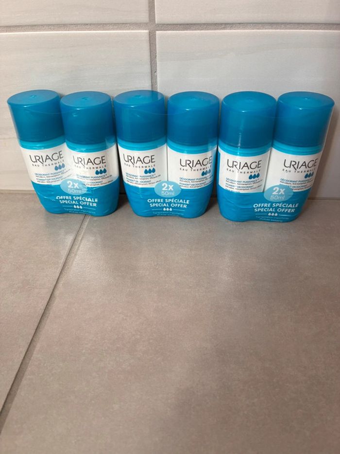 Lot 6 déodorants URIAGE