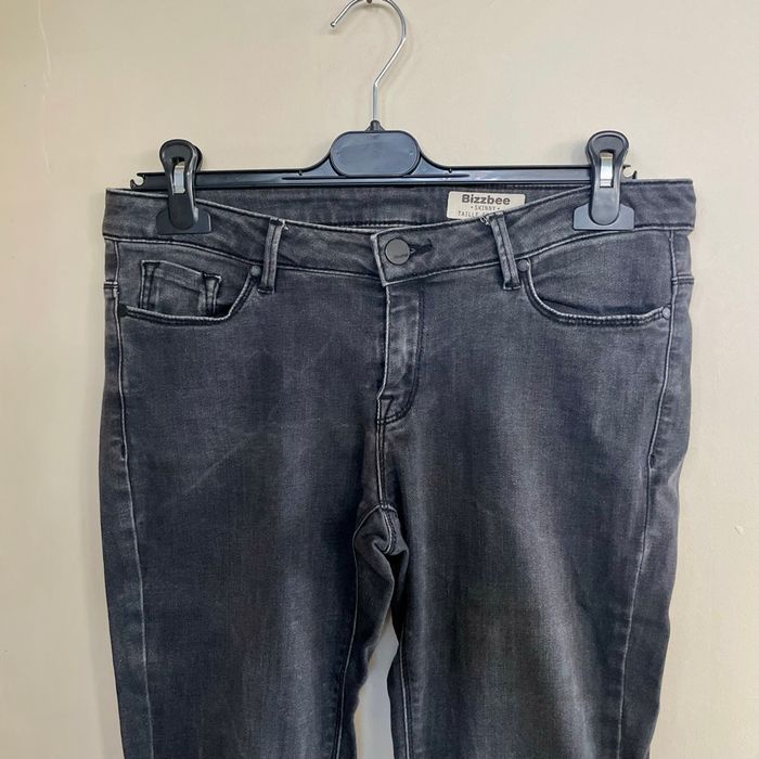 Jean skinny Bizzbee Taille 40 noir/gris délavé taille standard V055 - photo numéro 3