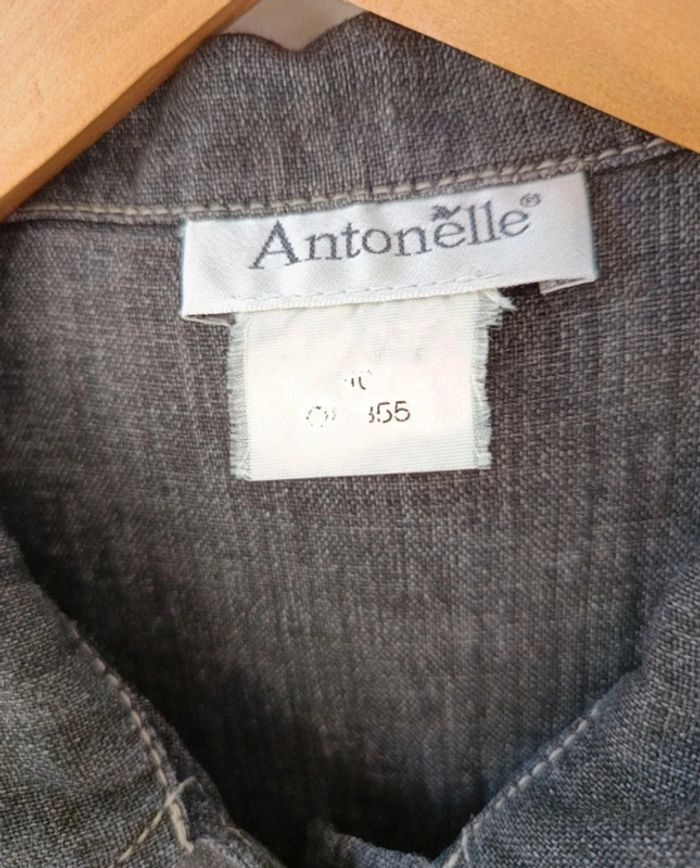 Robe Antonelle 100% lin noir - photo numéro 8