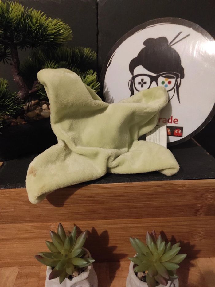 Doudou Knuffel Plush Zèbre Gris Vert Feuille Étoile Kimbaloo #geektradedoudou - photo numéro 2