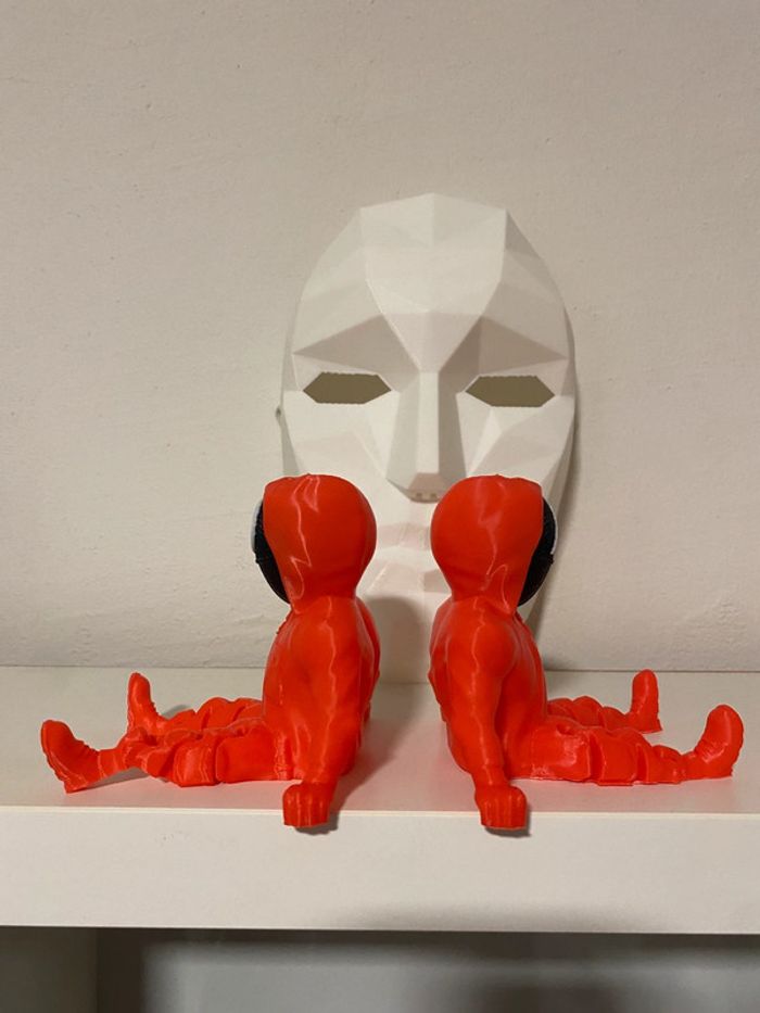 Lot de trois soldats squid game impression 3 D - photo numéro 4
