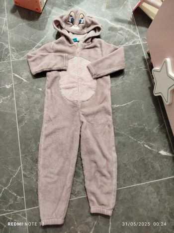 Pyjama combi hiver bien chaud Disney animals fille 5/6 ans