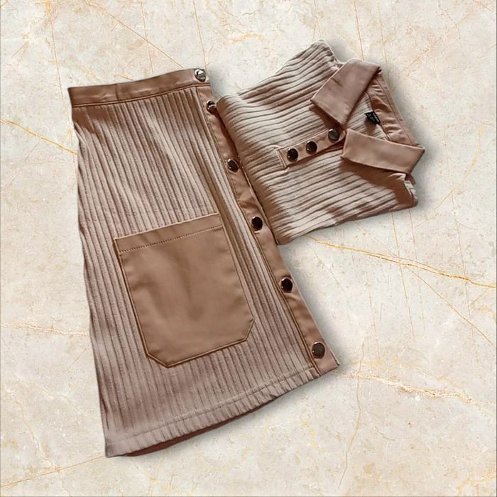 Ensemble 2 pièces - couleur abricot - Taille M - Shein