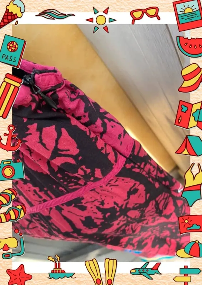 Robe multicolore rose noire avec fleurs 38 M Desigual - photo numéro 4