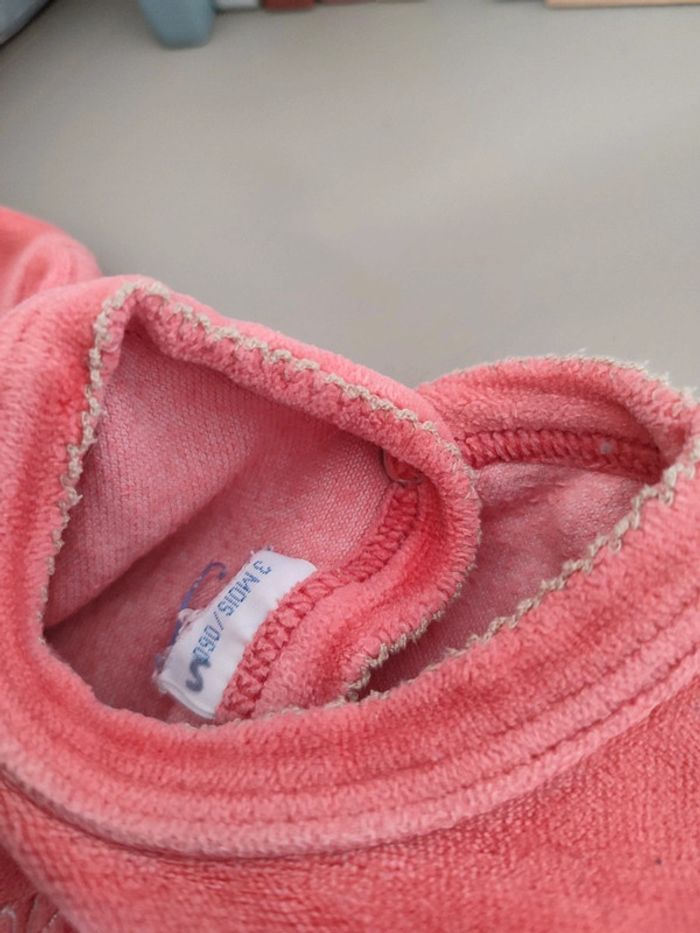 Pyjama vieux rose 3 mois Petit Bateau - photo numéro 4