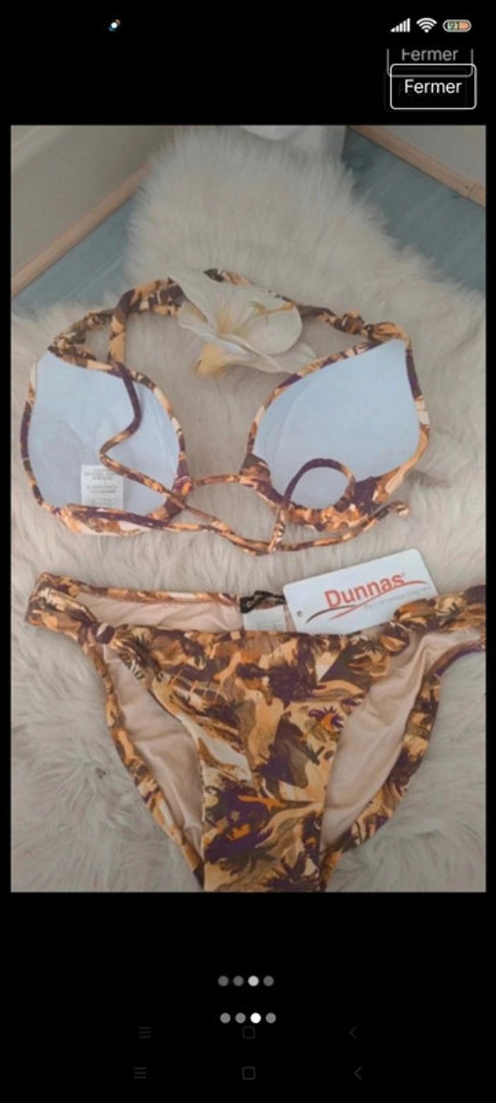 Maillot de bain 2 pièces neuf taille M - photo numéro 3