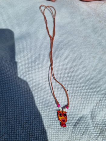Collier et pendentif hiboux fantaisie fille