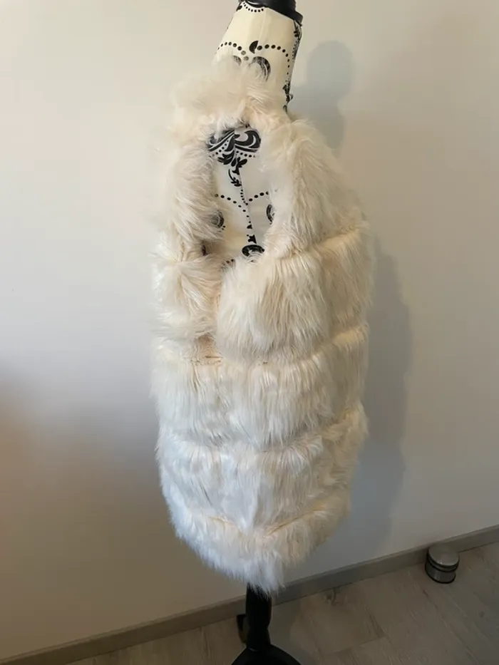 Gilet long en fausse fourrure Vera & Lucy - Taille 40 - photo numéro 7