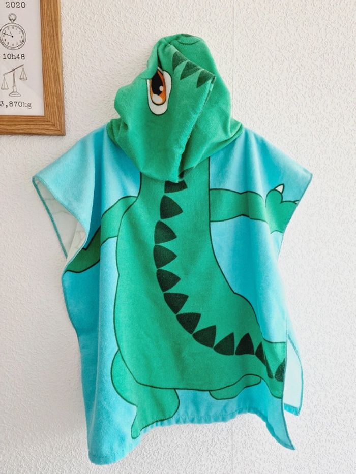 Poncho de bain avec capuche - Dragon / dinosaure / crocodile - 60 x 60 cm - photo numéro 4