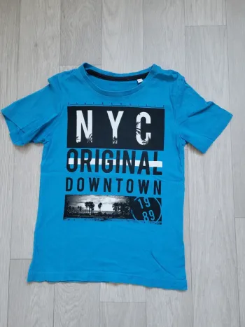 T-shirt MC bleu 8 ans