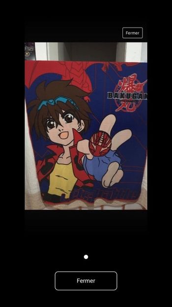 Petit couverture laine enfant bakugan