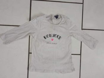 Maillot manches longues fille 12 mois