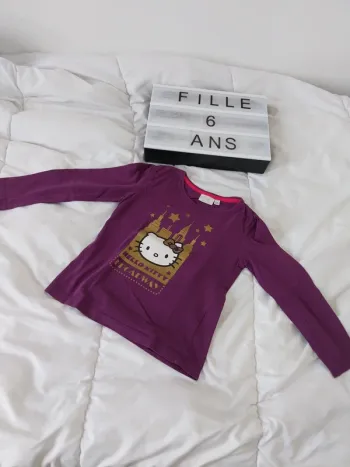 Tee-shirt manche longue fille 6ans