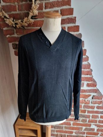 Pull col V noir Brice M