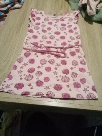 Robe courte coquillages