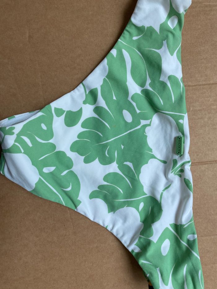 Maillot de bain Roxy S  OG Fixed Tri vert et blanc - photo numéro 4