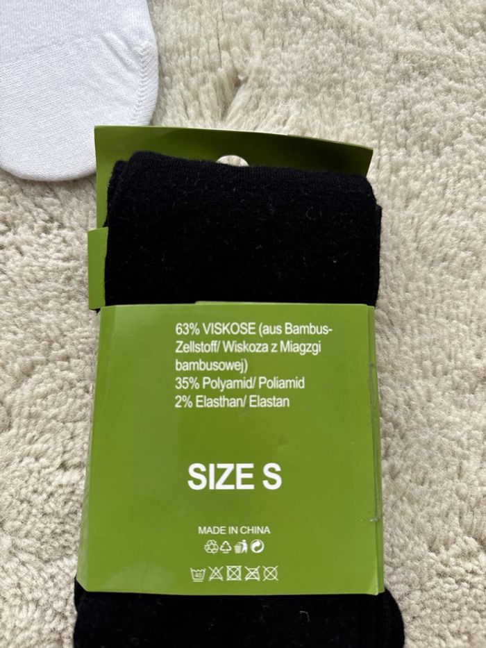 🧦Lot 2 collants bamboo - hiver - taille S- Lot Socks- T35 a 38- neuf avec étiquette - photo numéro 10