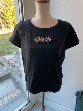 Top façon sweat noir sinequanone taille 3