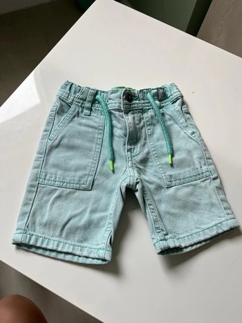 Short en jean turquoise garçon 2 ans tao