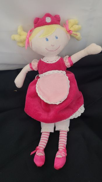poupée tissu rose anna club plush