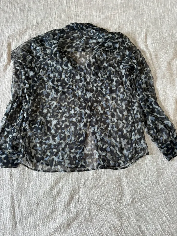 Chemise légère IKKS, taille 38 kaki - photo numéro 3