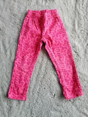 Pantalon rose imprimé léopard 2/3 ans