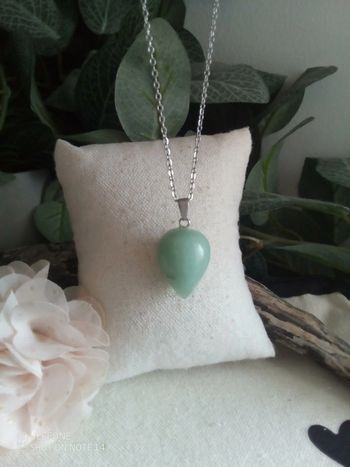 Collier pierre d'aventurine naturelle