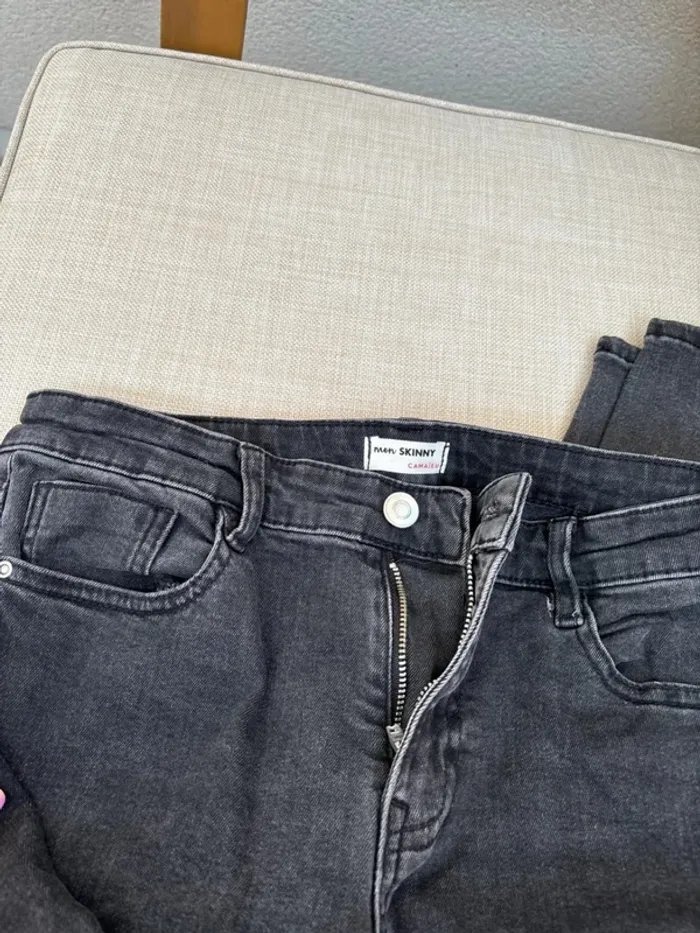 Jean skinny noir taille haute camaïeu - photo numéro 2