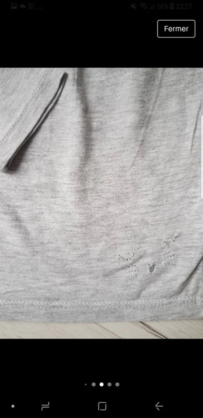 Lot de 2 tee shirts fille 3ans dpam gemo - photo numéro 2