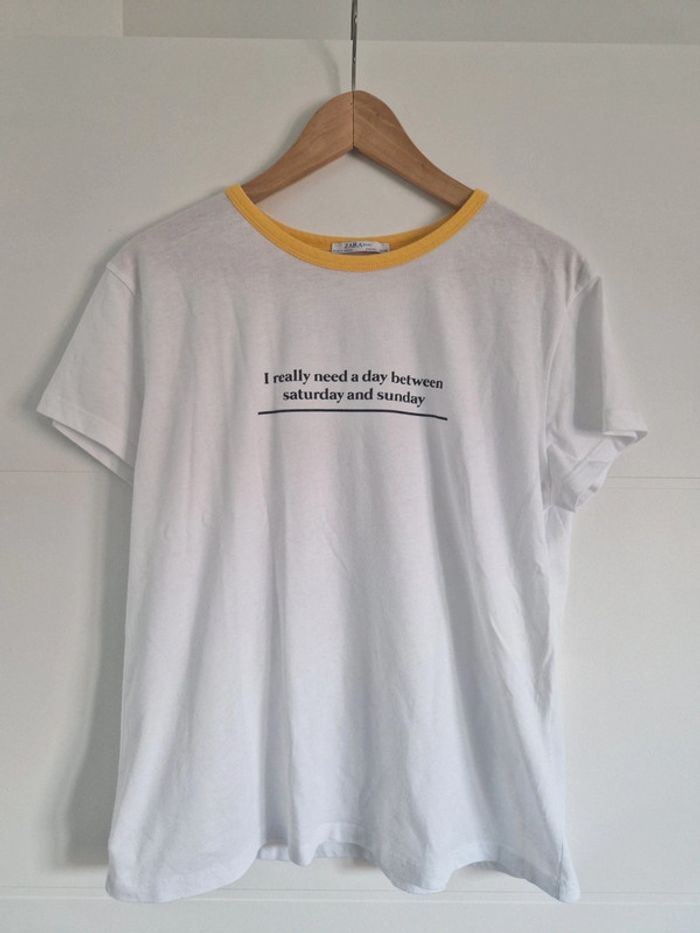 T-shirt imprimé ZARA – Taille L - photo numéro 2