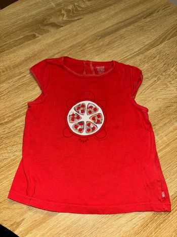 TEE shirt fille taille 2 ans obaibi 100% coton