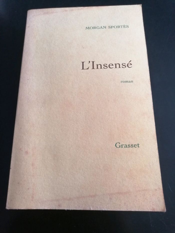 Livre "L'insensé" Morgan Sportès