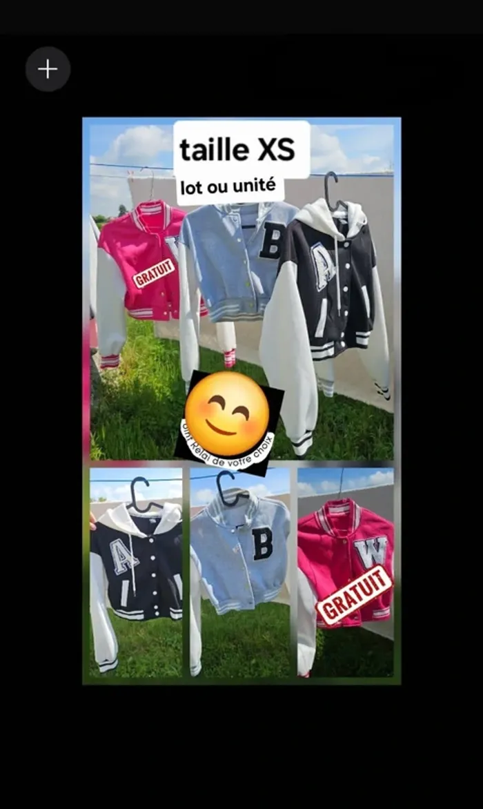 2 veste +1 gratuite ( femmes,filles,ados xs
