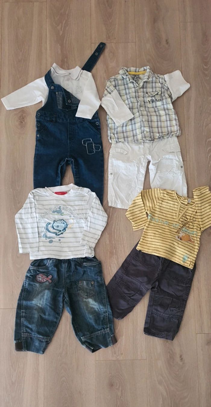 Lot 4 tenues été + 1pantalon jogging. 12mois