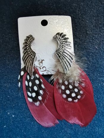 Boucles fantaisie plume