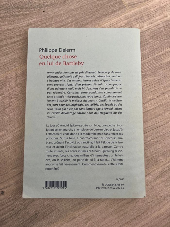 Livre : quelque chose en lui de Bartleby - photo numéro 2