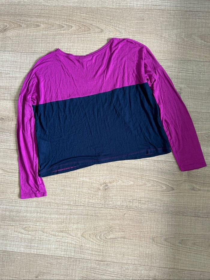 Haut court rose et bleu marine Esprit taille française L excellent état - photo numéro 8