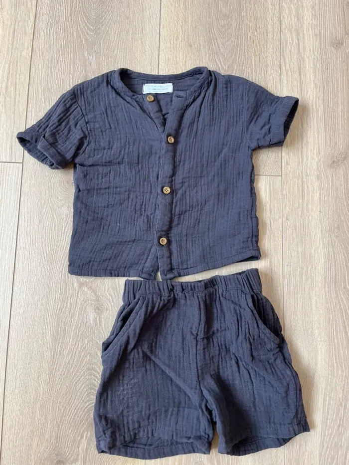 Ensemble coton chemisette et short primark - photo numéro 5