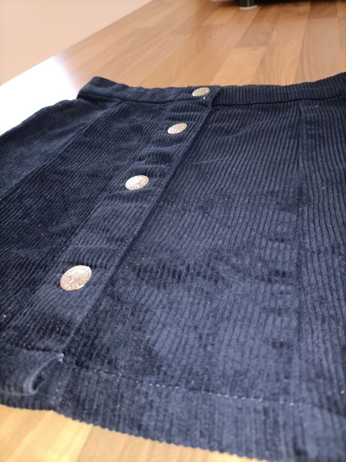 Jupe velours côtelé noir 8-9 ans H&M - photo numéro 3