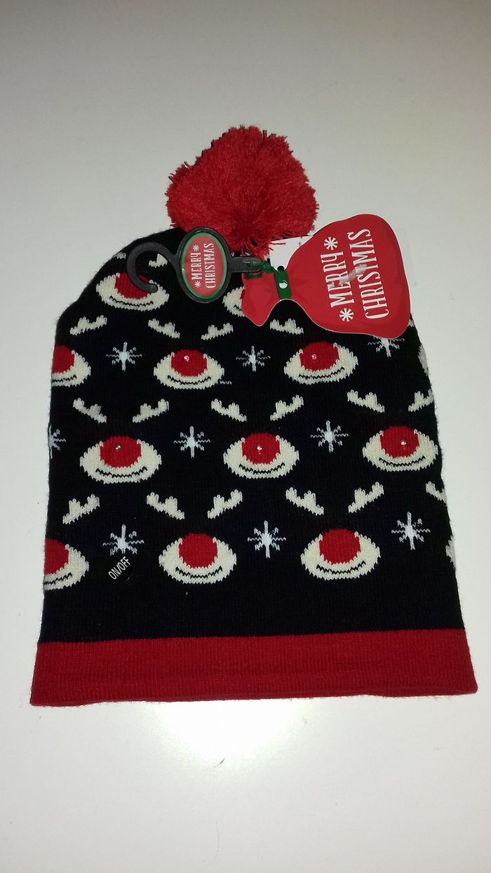 Bonnet de Noël avec pompon - Merry Christmas - T.U - Neuf - photo numéro 3