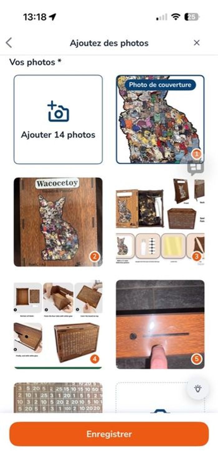 puzzle bois L en COFFRET XL bois 3 en 1 AVEC tirelire CHALLENGE en plus - photo numéro 3