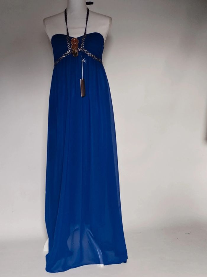 Longue Robe bleu taille unique