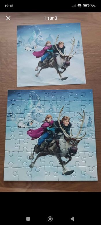 Lot puzzles reine des neiges
