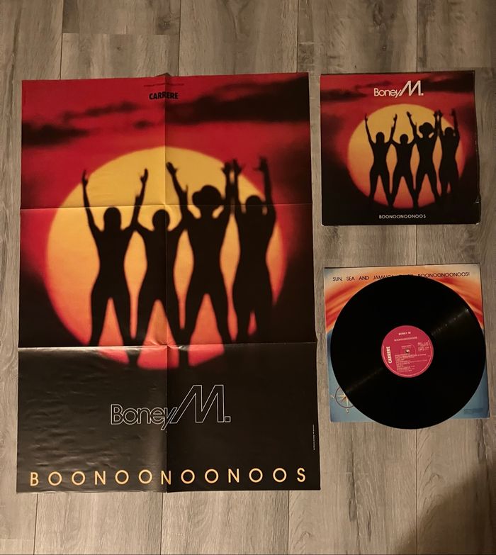 Vinyle 33 tours +grand poster-Boney M-Boonoonoonoos